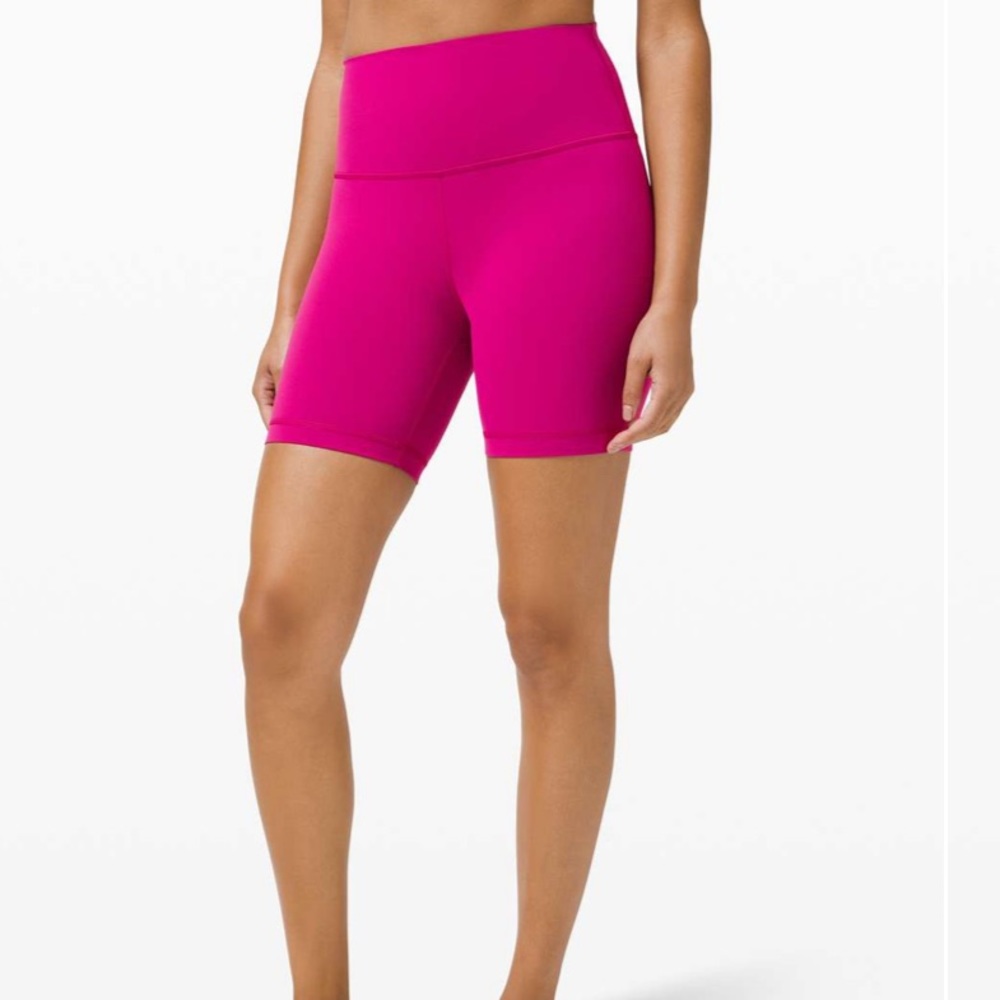 NWOT 🍋 Lululemon Ripened Raspberry Wunder Train High Rise Short 6” Size 4